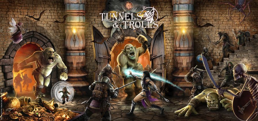 l'écran de jeu pour Tunnels & Trolls